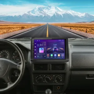 Mitsubishi Pajero 2 Bilradio 1991 - 2004 med trådløs CarPlay og Android Auto. 9” touchscreen for bedre navigation og medieafspilning.