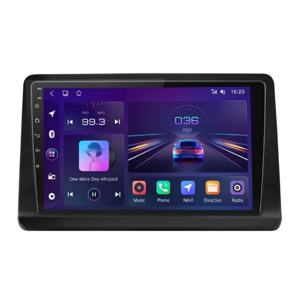 Mitsubishi Pajero 2 Bilradio 1991 - 2004 med trådløs CarPlay og Android Auto. 9” touchscreen for bedre navigation og medieafspilning.