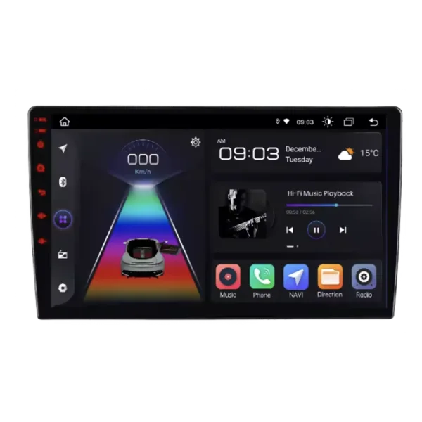 Renault Kangoo 2008-2018 Bilradio med trådløs Apple CarPlay og Android Auto, 9” touchscreen for bedre køreoplevelse.