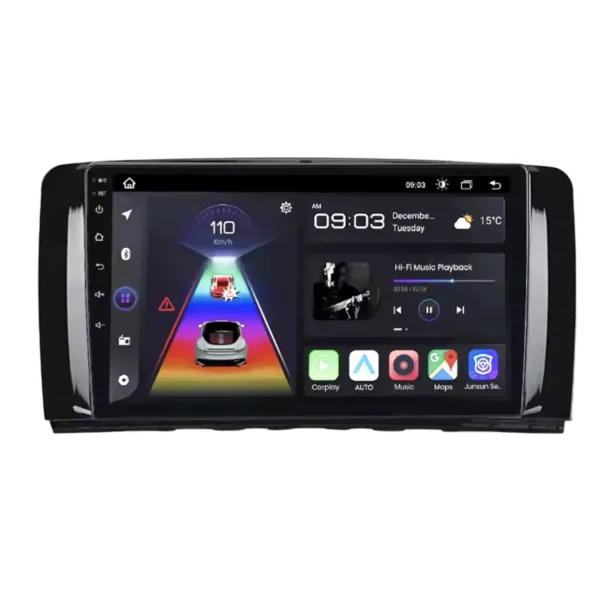 Mercedes Benz R-Class W251 2005-2017 Bilradio med Apple CarPlay og Android Auto, 9” HD skærm