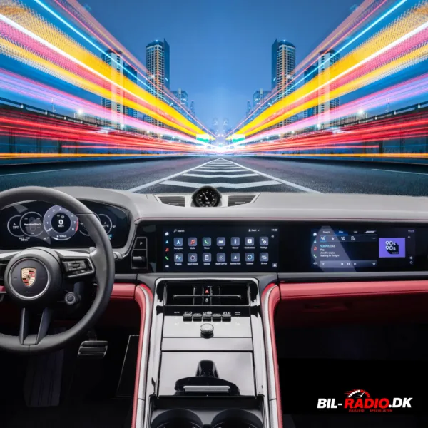 Porsche Panamera bilradio, Porsche Panamera 970 bilradio, dual skærm bilradio, trådløs Apple CarPlay, Android Auto bilradio, Porsche navigation, bilradio til Porsche, Porsche Panamera opgradering, 8-kernet bilradio, bilradio med bagkamera, trådløs bilradio.